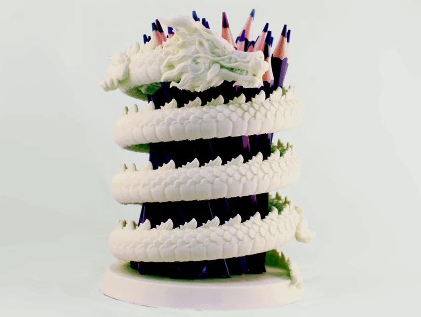 Cốc Đựng Bút Hình Rồng (Dragon Pencil Cup) - Image 2