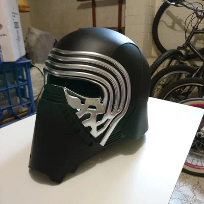 Mô hình mũ bảo hiểm Kylo Ren - Chia 8 phần cho máy in 3D cỡ nhỏ