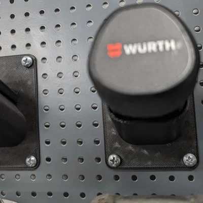 Giá treo máy khoan và pin Wurth Bosch 10.8V cho Pegboard 12mm