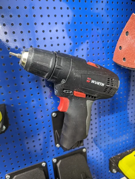 Giá treo máy khoan và pin Wurth Bosch 10.8V cho Pegboard 12mm - Image 3