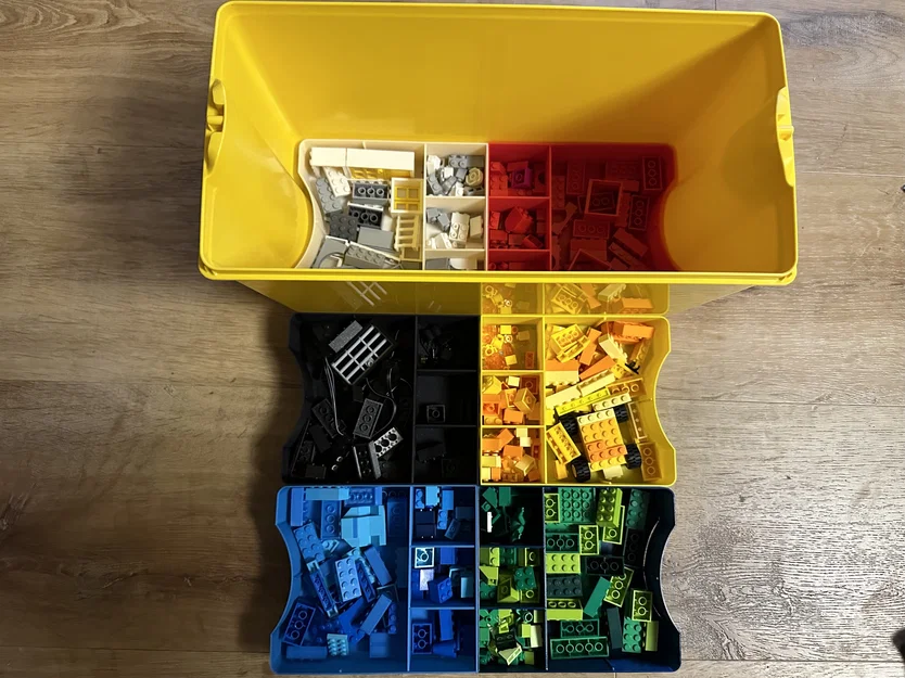 Hộp Khay In 3D Thông Minh Chia Ngăn Phân Loại LEGO Cực Gọn Gàng - Image 1