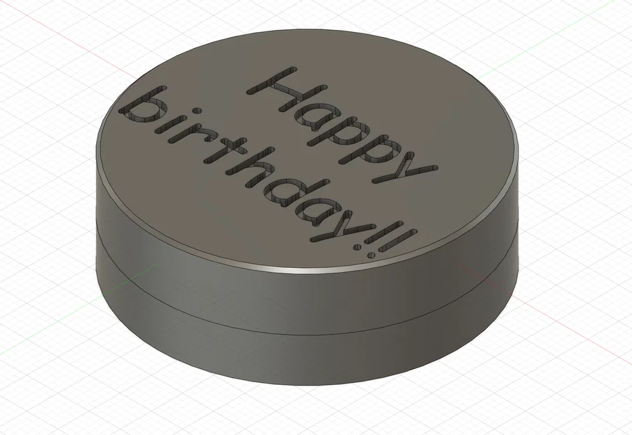 Mẫu in 3D hộp quà xoay Happy Birthday độc đáo dành tặng bạn bè - Image 1