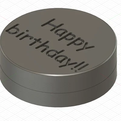 Mẫu in 3D hộp quà xoay Happy Birthday độc đáo dành tặng bạn bè