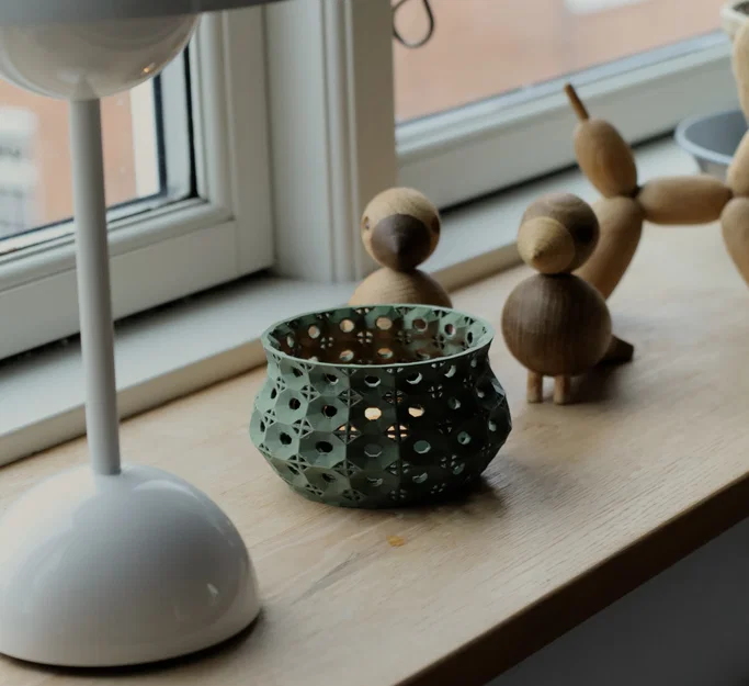 Candle V32 - Chân đế nến Tealight trang trí độc đáo in 3D - Image 2