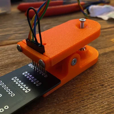 Adapter flash với pogo test pins (tối đa 6 pin)