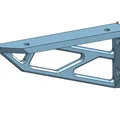 Ke đỡ kệ treo tường 120mm thiết kế tinh tế cho in 3D - Thumbnail 1