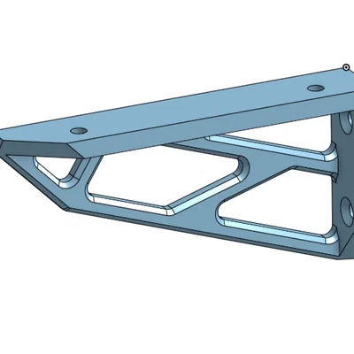 Ke đỡ kệ treo tường 120mm thiết kế tinh tế cho in 3D