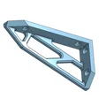 Ke đỡ kệ treo tường 120mm thiết kế tinh tế cho in 3D - Thumbnail 2