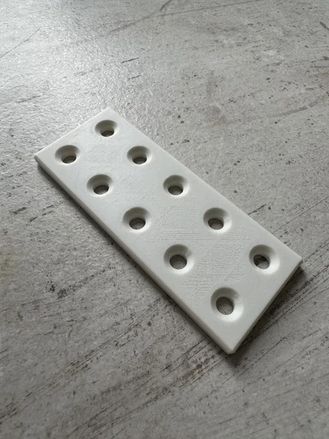 Tấm nối phẳng Lochverbinder 10cm, lỗ 6mm (Flat Connector) - Image 1