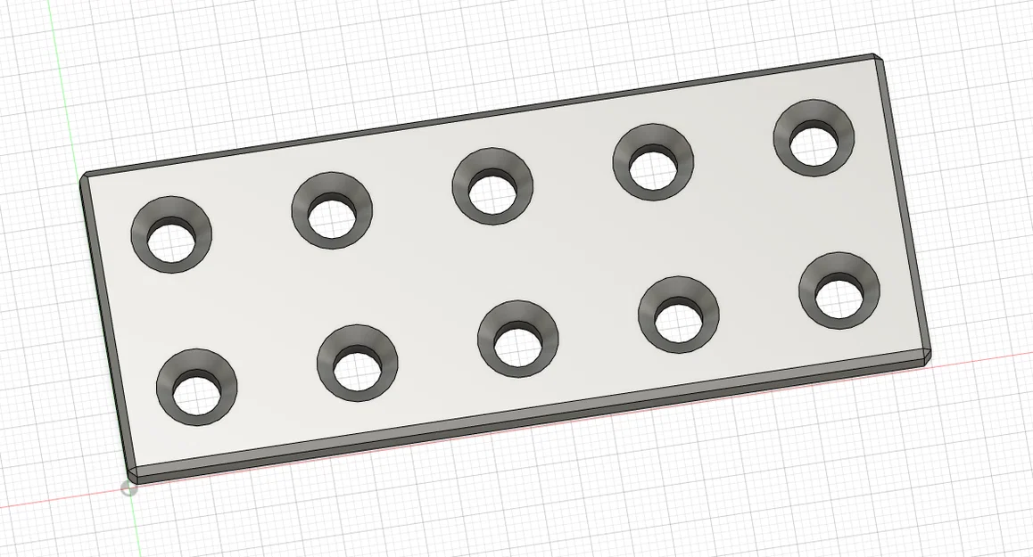 Tấm nối phẳng Lochverbinder 10cm, lỗ 6mm (Flat Connector) - Image 2