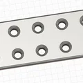 Tấm nối phẳng Lochverbinder 10cm, lỗ 6mm (Flat Connector) - Thumbnail 2