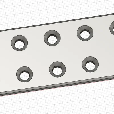 Tấm nối phẳng Lochverbinder 10cm, lỗ 6mm (Flat Connector)