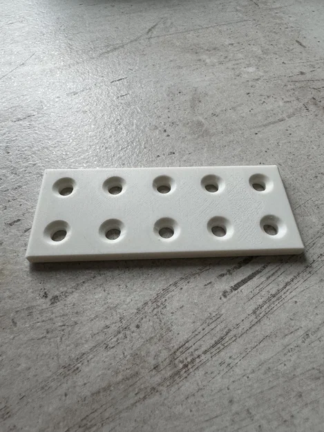 Tấm nối phẳng Lochverbinder 10cm, lỗ 6mm (Flat Connector) - Image 3
