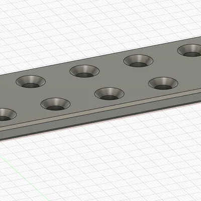 Tấm nối phẳng Lochverbinder 10cm, lỗ 6mm (Flat Connector)
