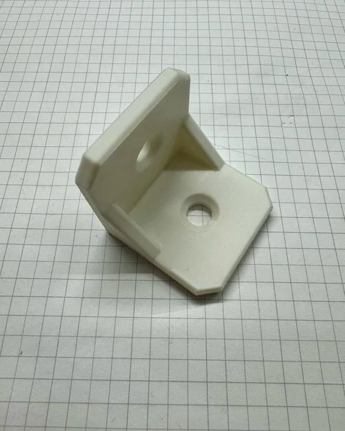 Ke góc vuông 40mm với lỗ bắt vít 8mm in 3D chắc chắn - Image 1