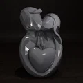 Cặp Đôi Tình Yêu Low Poly (Liebespaar) - in 1 màu & 2 màu - Thumbnail 2