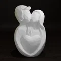 Cặp Đôi Tình Yêu Low Poly (Liebespaar) - in 1 màu & 2 màu - Thumbnail 4