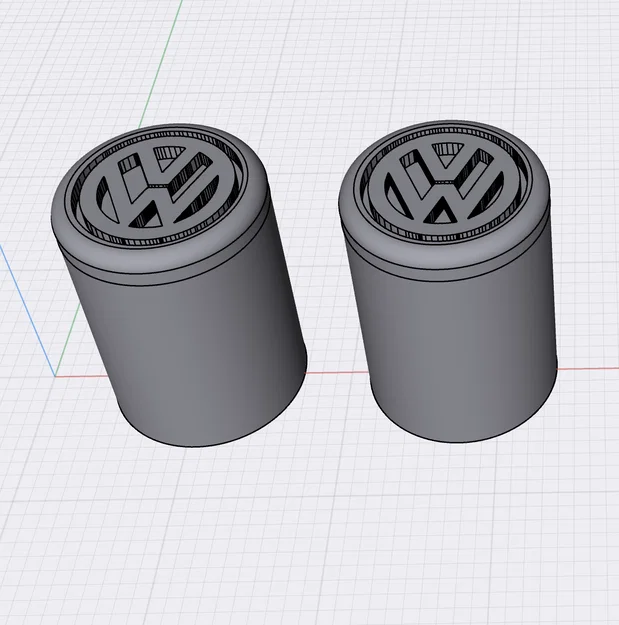 Nắp van lốp xe Volkswagen in 3D - Phụ kiện độc đáo cho xế yêu - Image 1