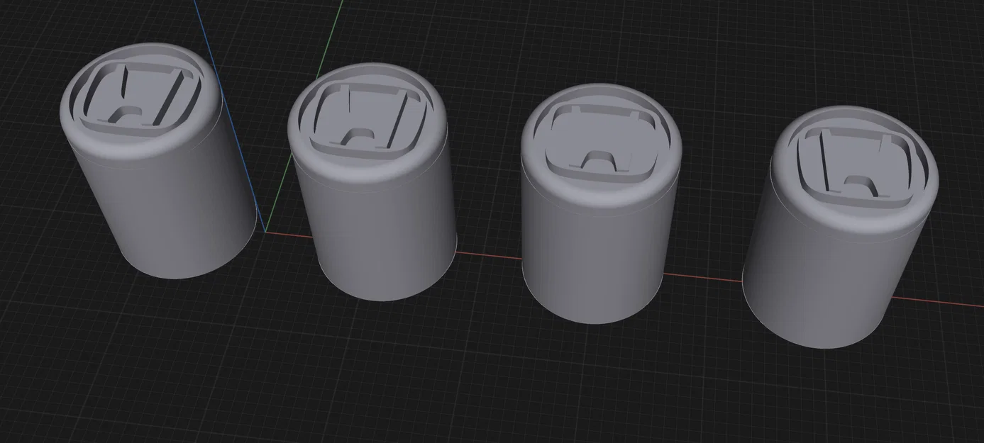 Mẫu in 3D nắp chụp mâm xe Honda (Center Cap) - Tự thiết kế và in tại nhà - Image 1