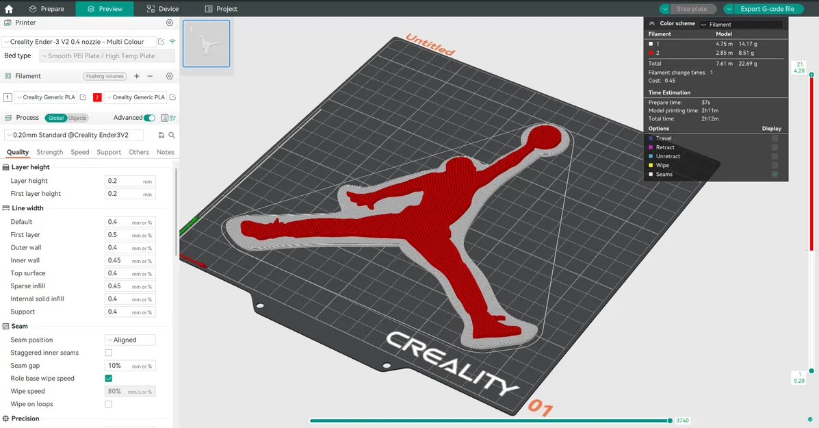 Mô hình trang trí Logo Jumpman (Jordan) in 3D cực đẹp - Image 3