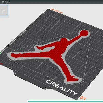 Mô hình trang trí Logo Jumpman (Jordan) in 3D cực đẹp