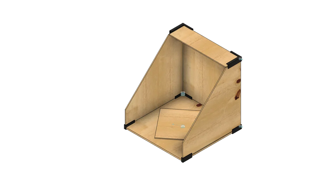 Buồng phun sơn (Spray Paint Booth) từ plywood và joiner PLA+ - Image 2