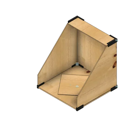 Buồng phun sơn (Spray Paint Booth) từ plywood và joiner PLA+