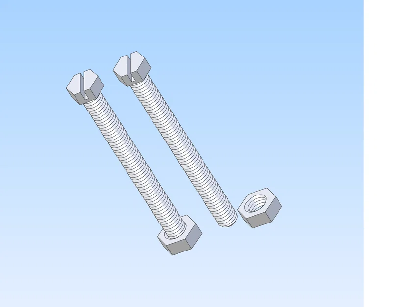 Bộ ốc vít 6M (Nuts and Bolts) chất lượng cao cho mô hình 3D - Image 1