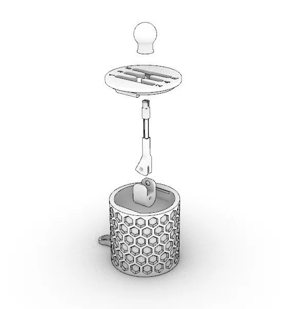 Móc khóa cần số xe (Gearshift Keychain) in 3D độc đáo - Image 4