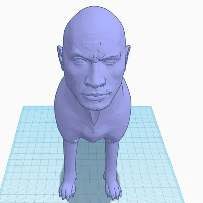 Mô hình trang trí 3D Rock Dog độc đáo cho không gian sống