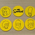 Bộ đế lót ly The Simpsons 3D độc đáo kèm giá đỡ - Thumbnail 1