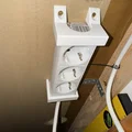 Ngàm treo (bracket) gắn powerstrip dễ in - Thumbnail 2