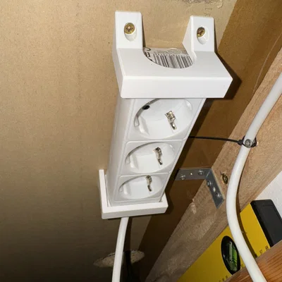 Ngàm treo (bracket) gắn powerstrip dễ in