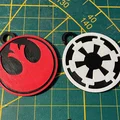 Móc khóa và mặt dây chuyền Star Wars Empire - Rebel in 3D - Thumbnail 1