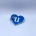 Móc khóa trái tim kèm chữ cái (Heart Keychain with Letter) - Thumbnail 3