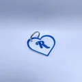 Móc khóa trái tim kèm chữ cái (Heart Keychain with Letter) - Thumbnail 4