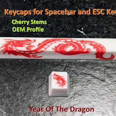 Keycap Rồng cho Spacebar và phím ESC