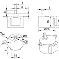 Mô hình 3D động cơ bước (Stepper Motor) chuẩn kỹ thuật - File .step - Thumbnail 2