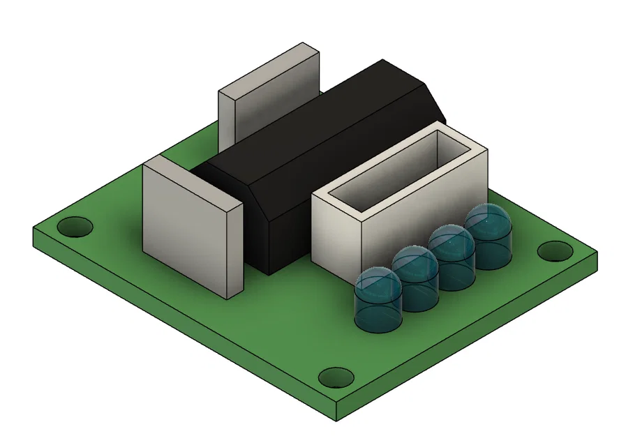 Mô hình 3D bảng điều khiển động cơ bước ULN2003 Driver (file .step) - Image 1