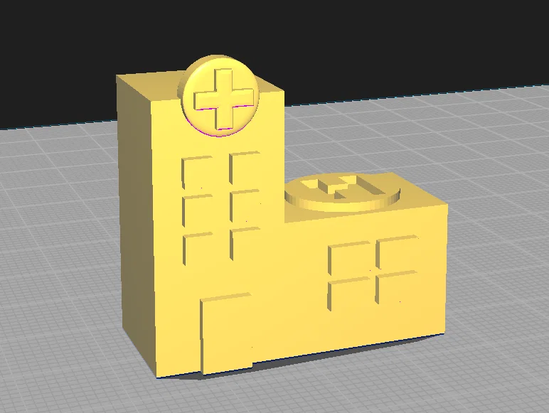 Mô hình bệnh viện thu nhỏ in 3D cho sa bàn đô thị - Image 1