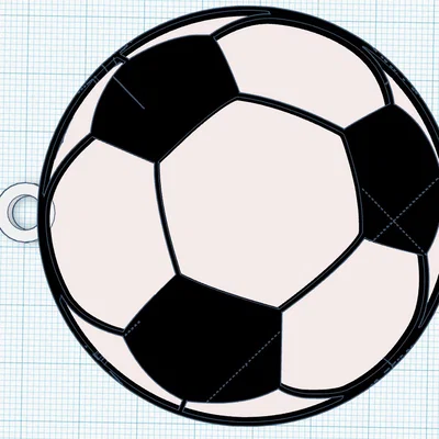 Móc khóa hình quả bóng đá (Soccer Ball) in 3D cực đẹp