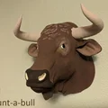 Đầu Bò (Bull) treo tường - Thumbnail 1