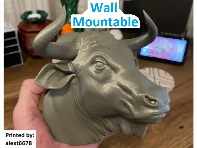 Đầu Bò (Bull) treo tường - Image 2