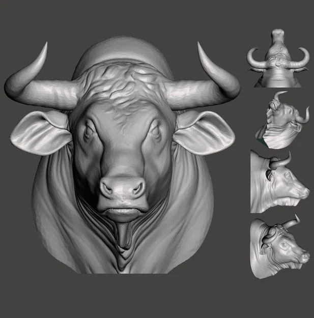 Đầu Bò (Bull) treo tường - Image 3