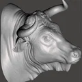 Đầu Bò (Bull) treo tường - Thumbnail 6
