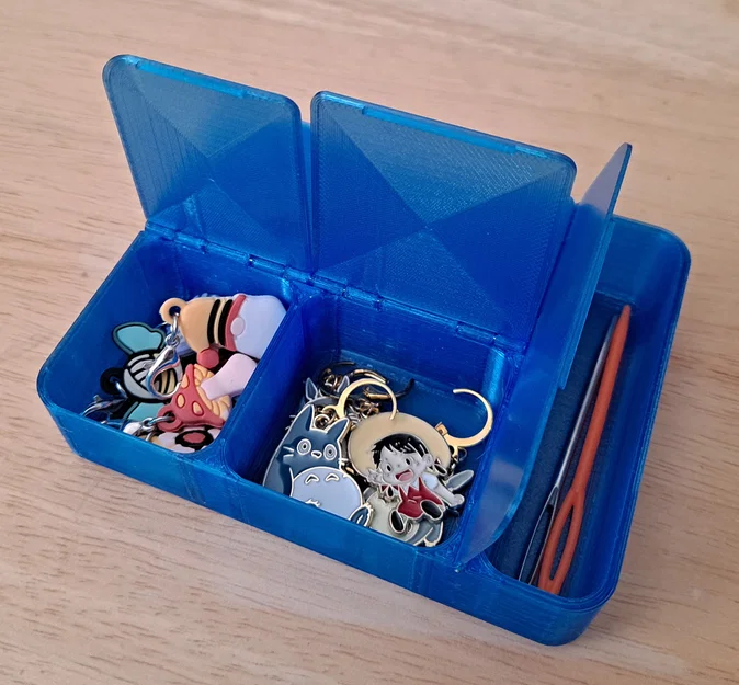 Hộp đựng Stitch Marker có ngăn chia và nắp bấm rời - Image 1