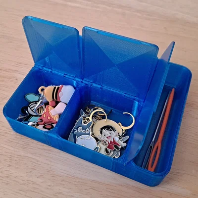 Hộp đựng Stitch Marker có ngăn chia và nắp bấm rời