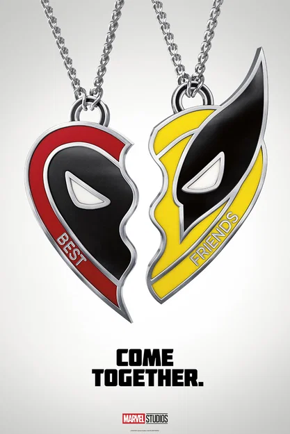 Mặt dây chuyền Deadpool & Wolverine (Best Friends) in 3D - Image 2