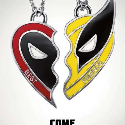 Mặt dây chuyền Deadpool & Wolverine (Best Friends) in 3D