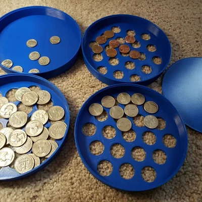 Bộ khay phân loại tiền xu 3D (Coin Sorter) tiện lợi, dễ dàng sử dụng